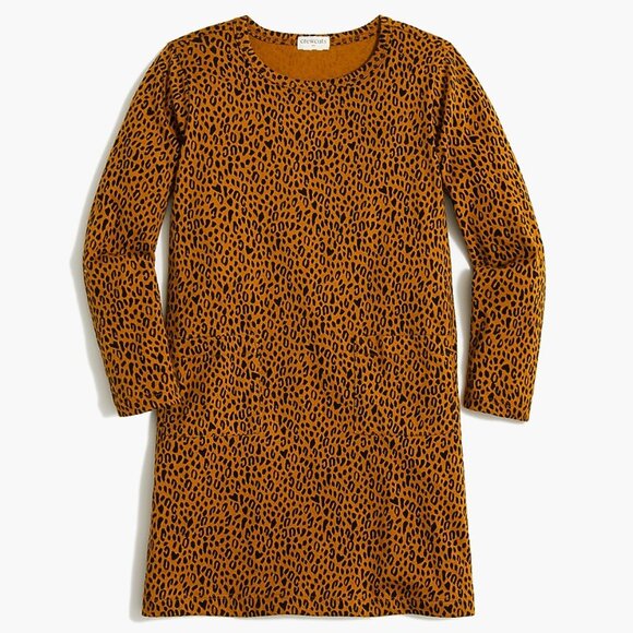 Crewcuts Other - J.Crew Crewcuts Girls' Leopard‎ Pocket T-shirt Dress Size 8